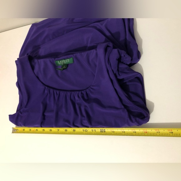 Vintage Lauren Ralph Lauren Women’s Size 4 Purple Sleeveless Dress - Picture 5 of 8